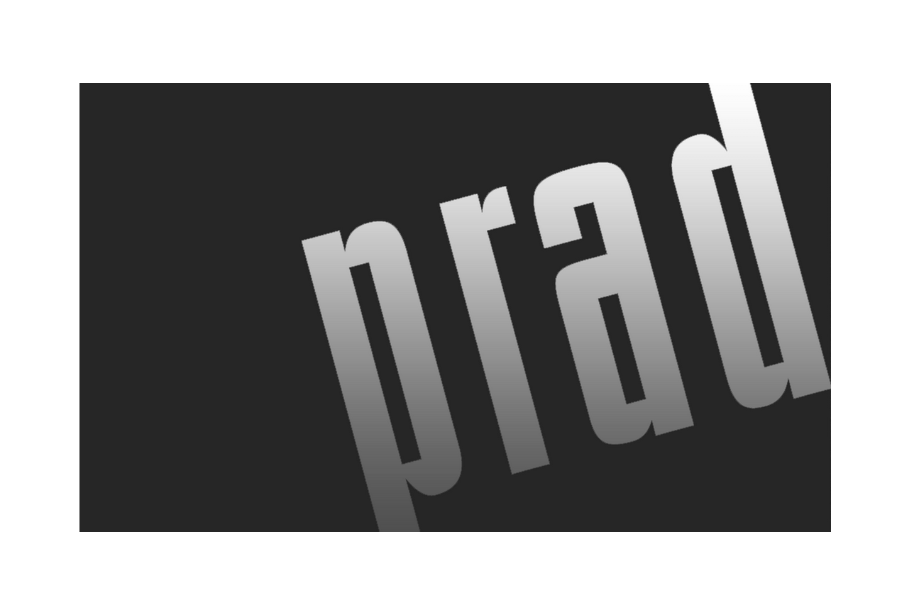 PRAD logo with glow